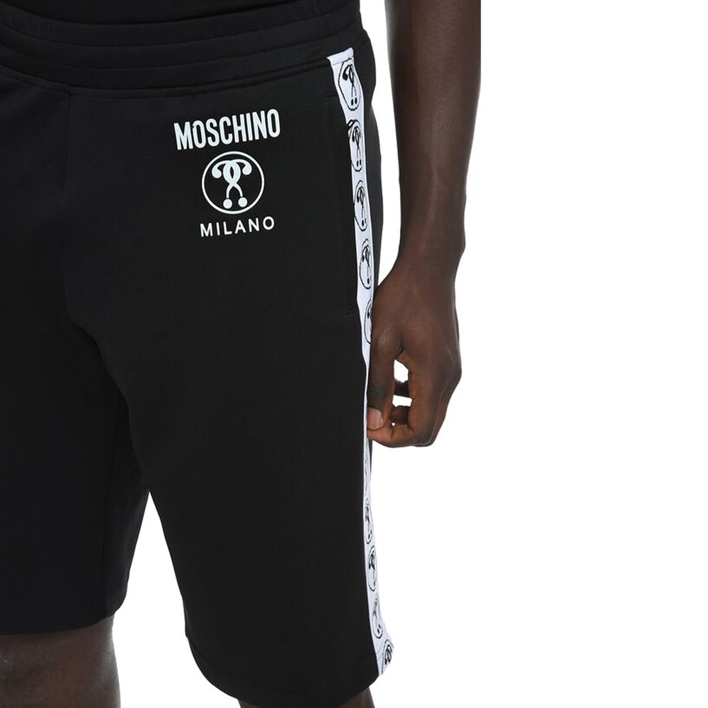 Black Elastane Shorts