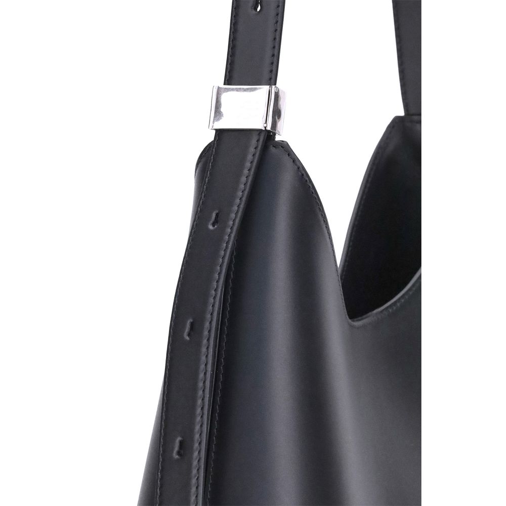 Black Calf Leather Bos Taurus Shoulder Bag