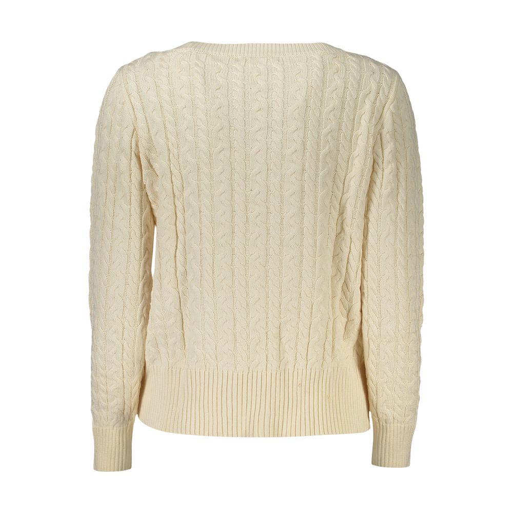 White Cotton Women Sweater