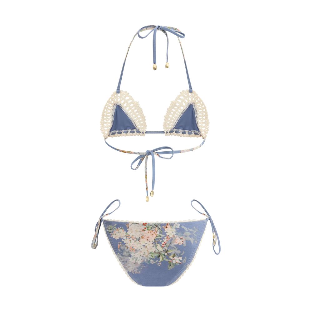 Light Blue Polyamide Bikini