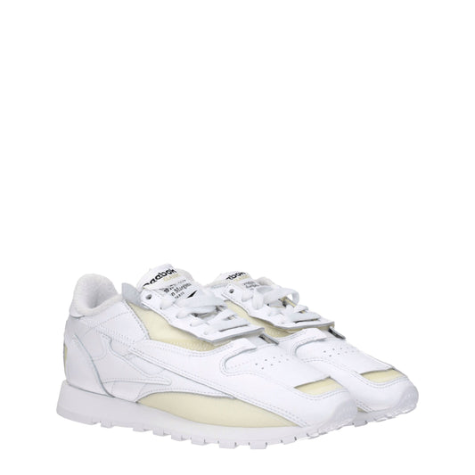 White Leather Athletic Sneakers