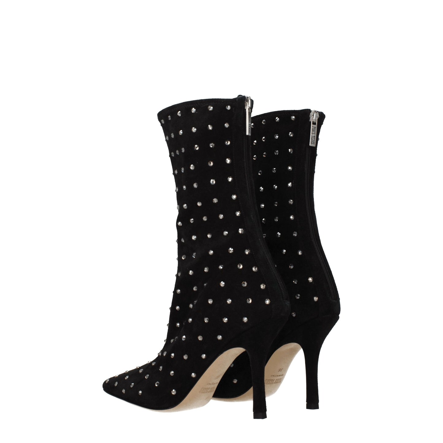 Black Leather Ankle Boots