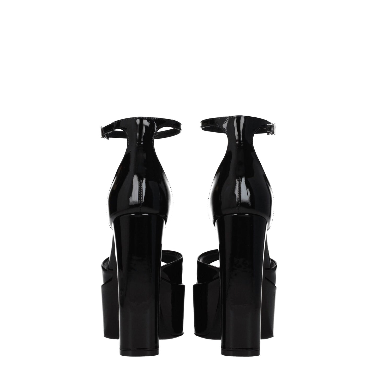 Black Leather Platforms