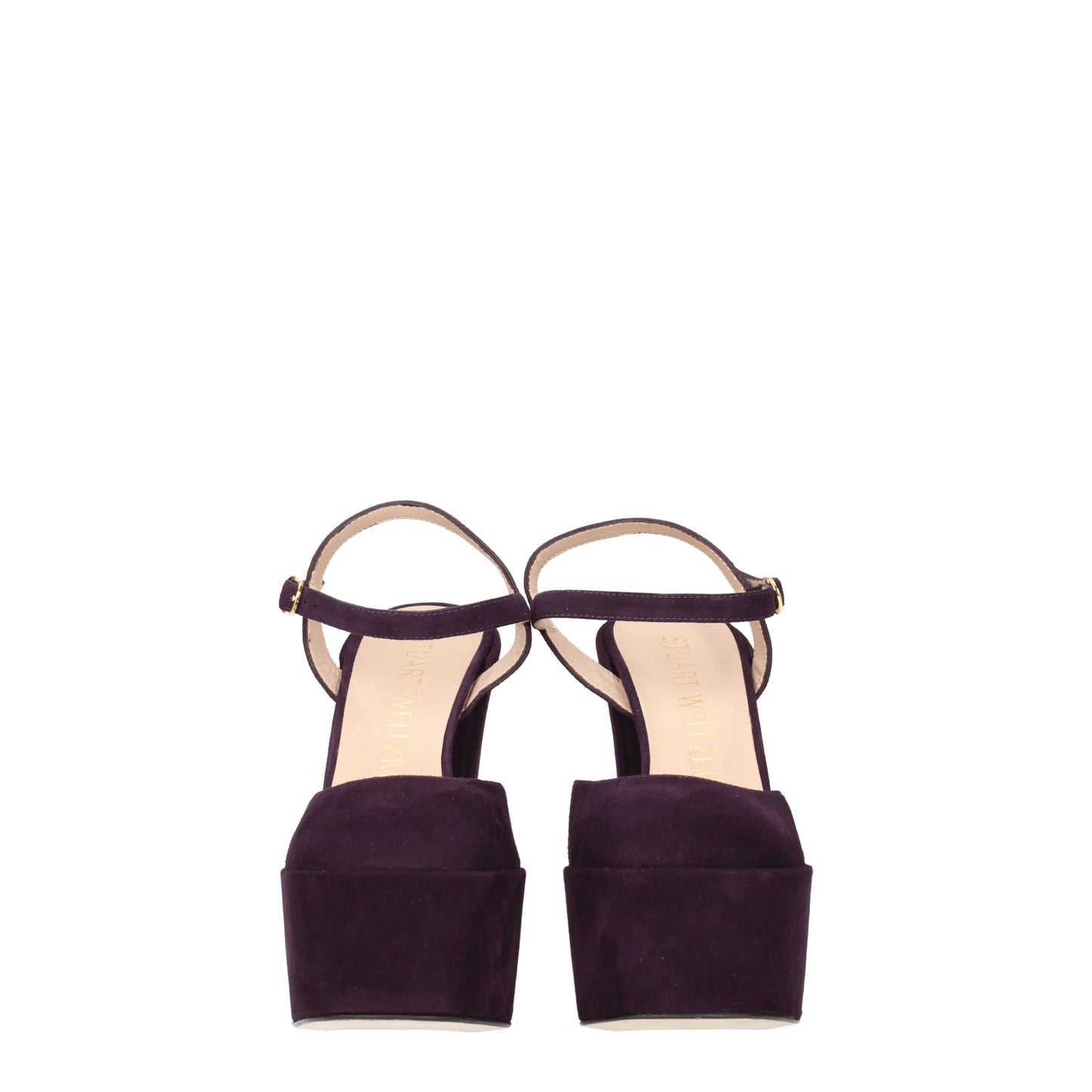 Purple Leather Platforms