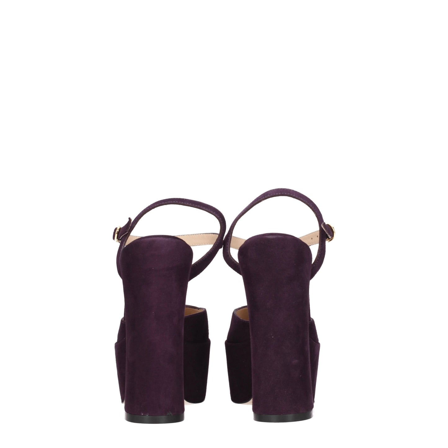 Purple Leather Platforms