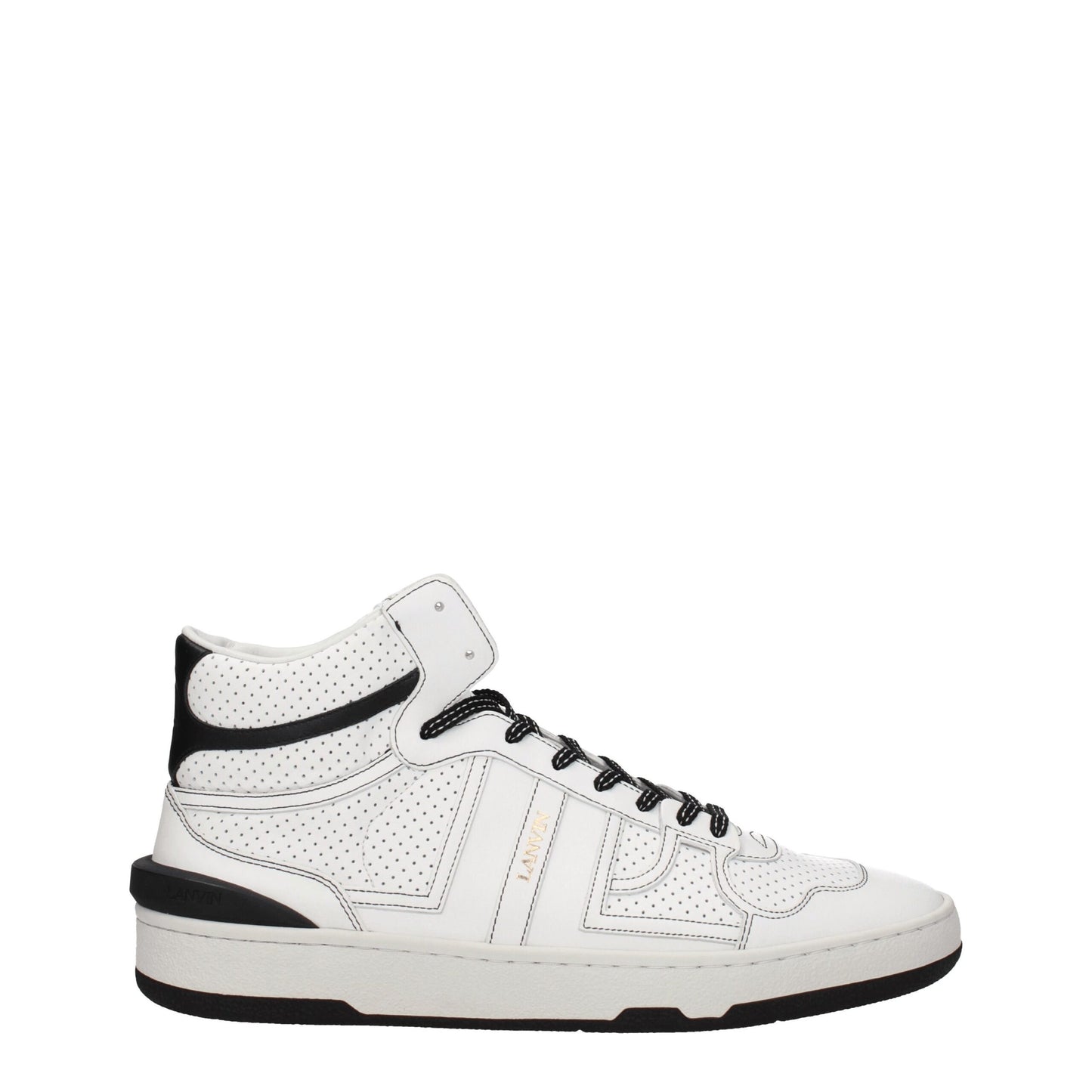 White Leather High Tops