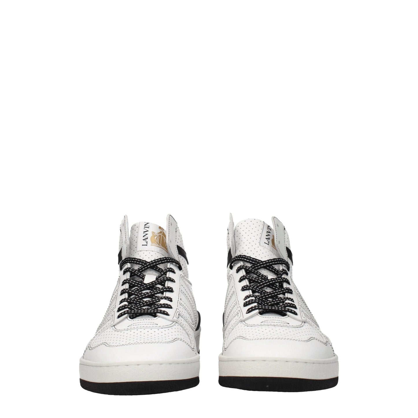 White Leather High Tops