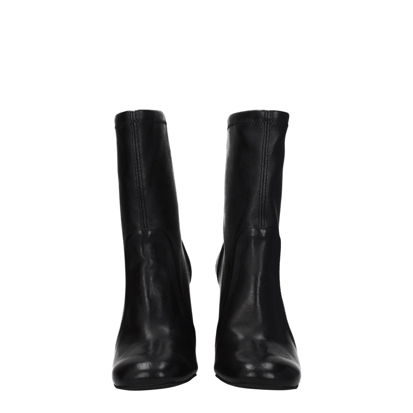 Black Leather Ankle Boots