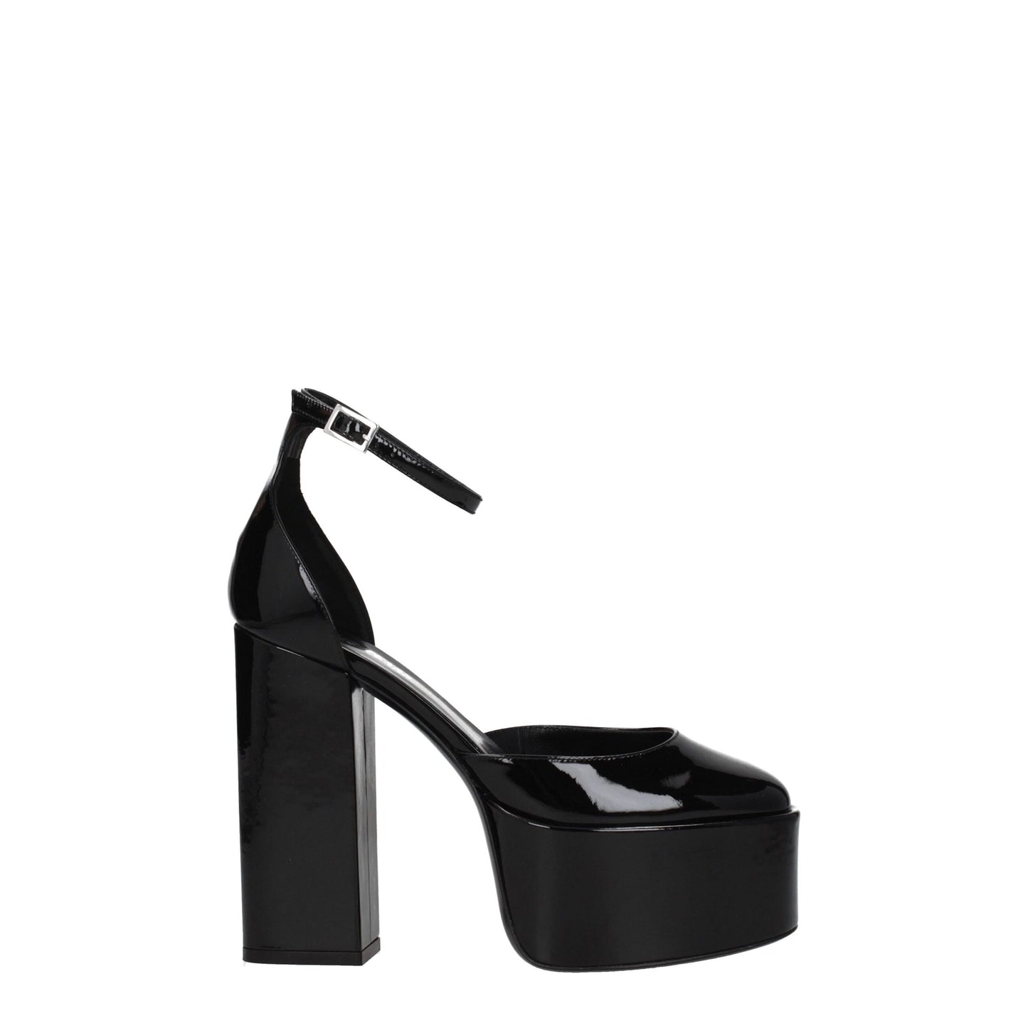 Black Leather Platforms