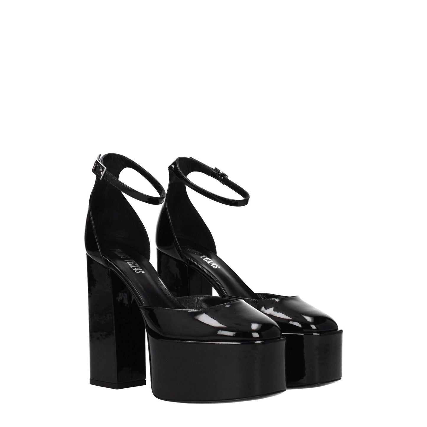 Black Leather Platforms