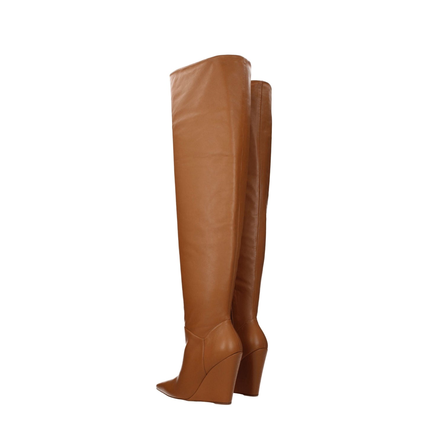 Brown Leather Over The Knee
