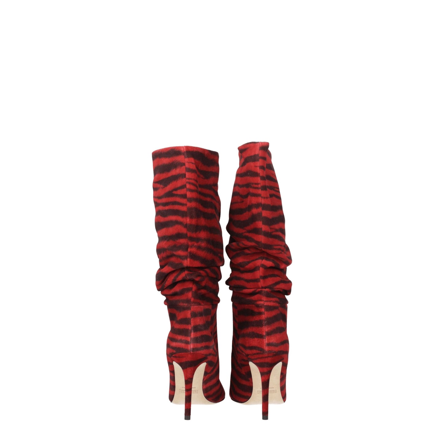Red Leather Ankle Boots
