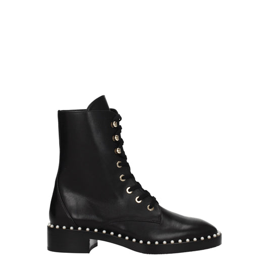 Black Leather Ankle Boots