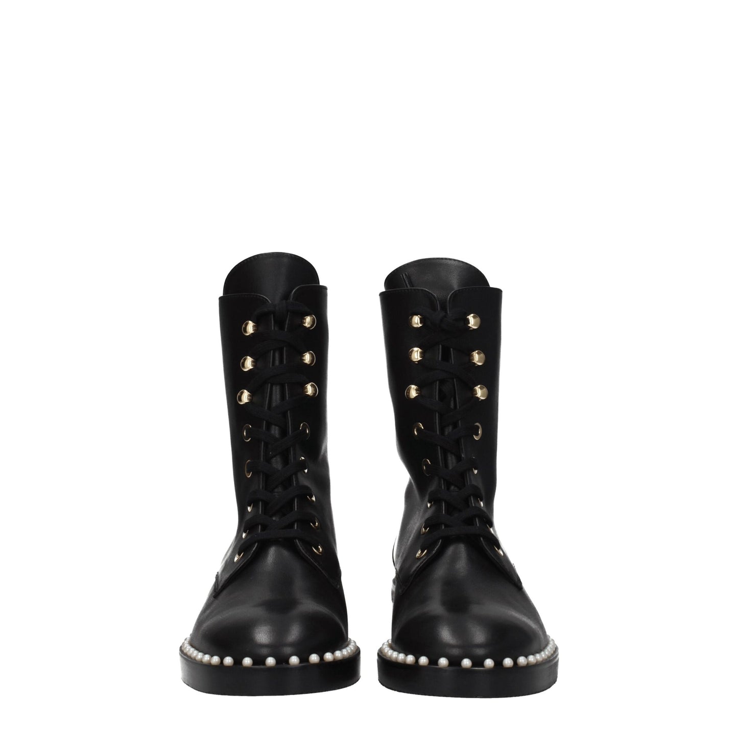 Black Leather Ankle Boots