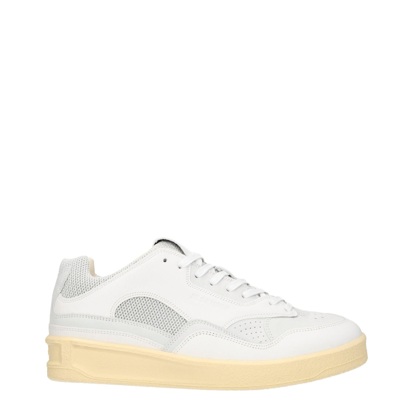 White Leather Low Tops