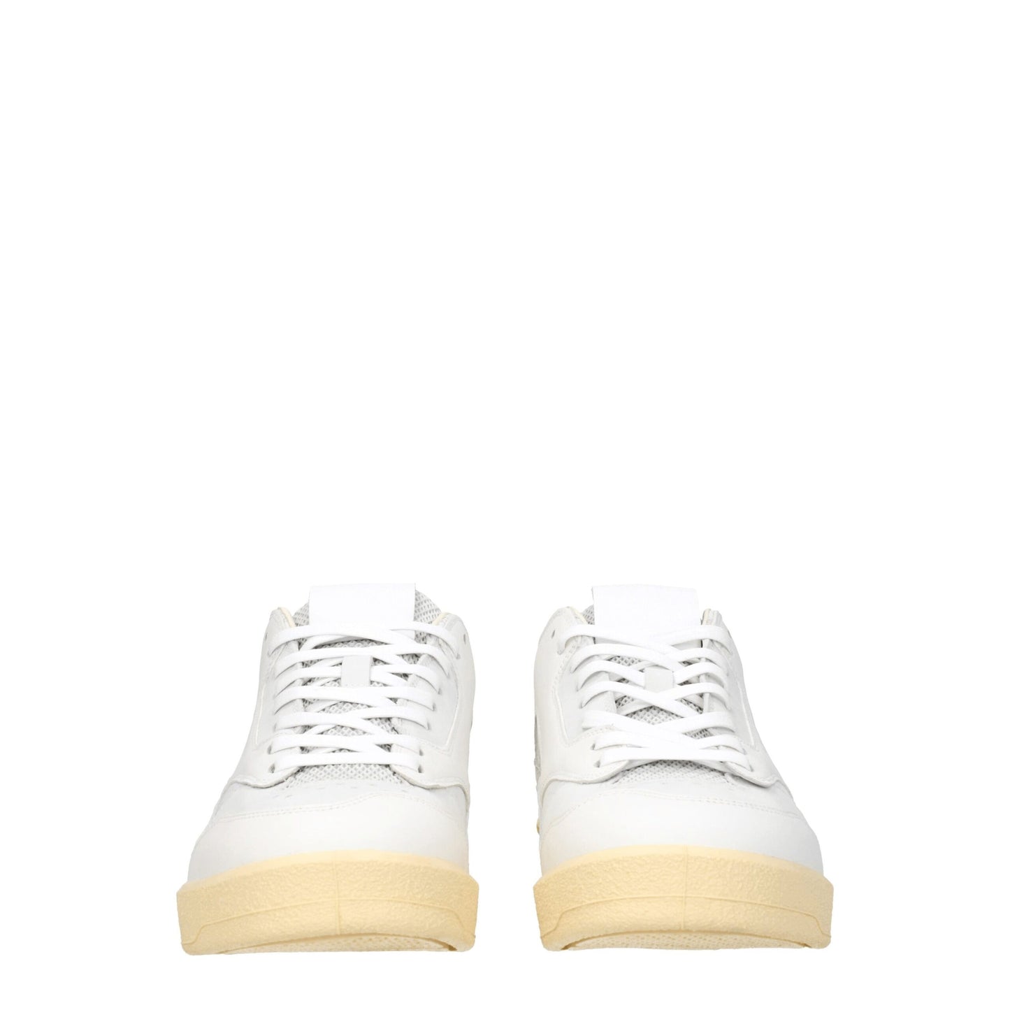 White Leather Low Tops