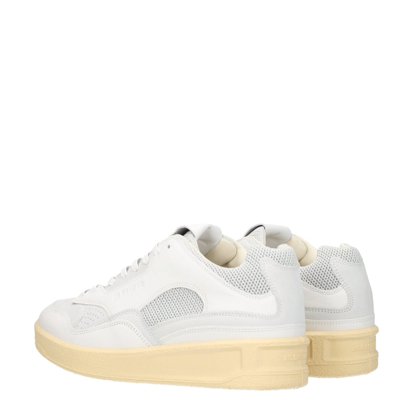 White Leather Low Tops