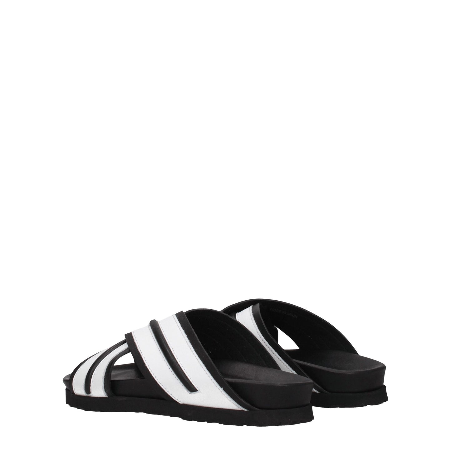 White Leather Slippers