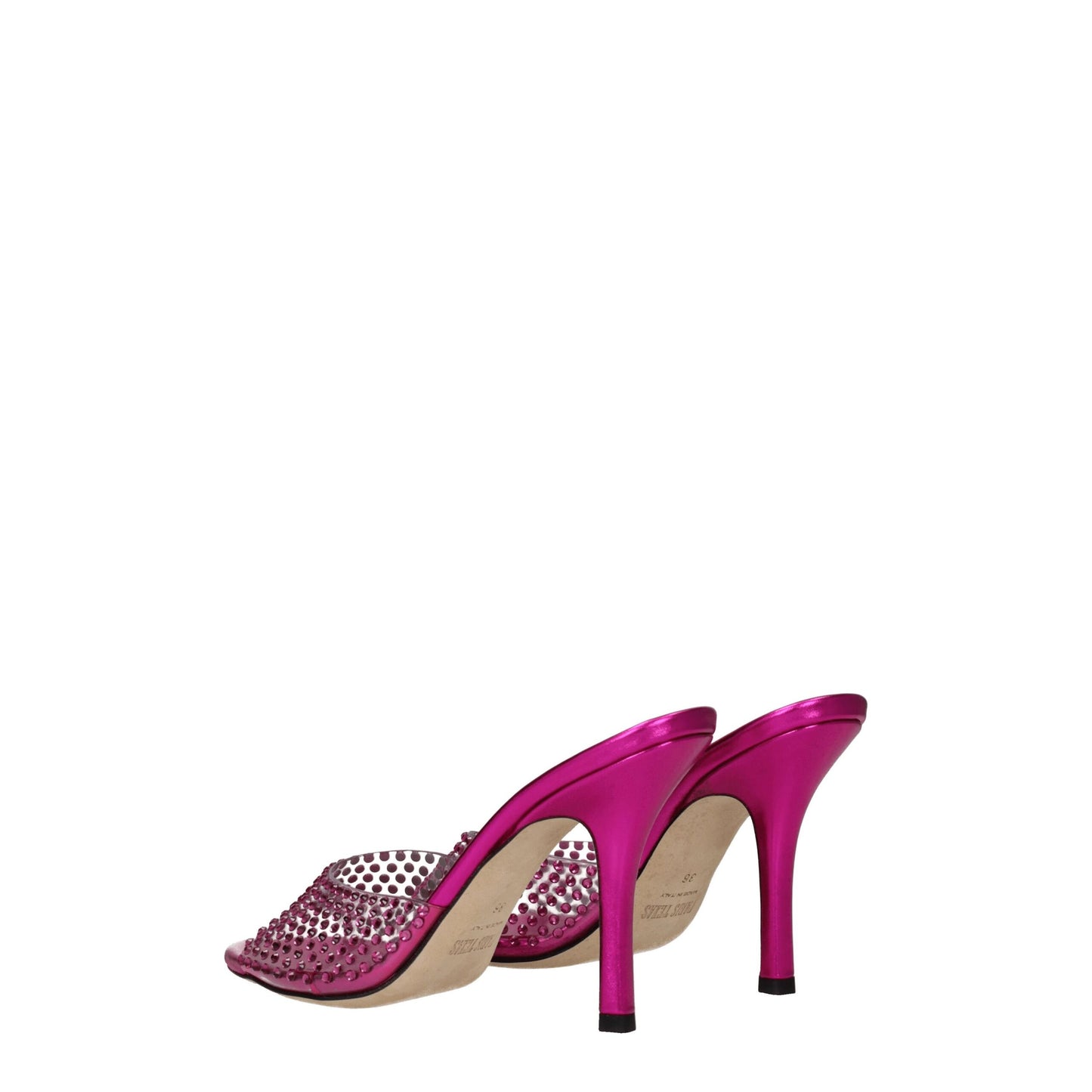 Transparent Pvc Stiletto Heels Sandals