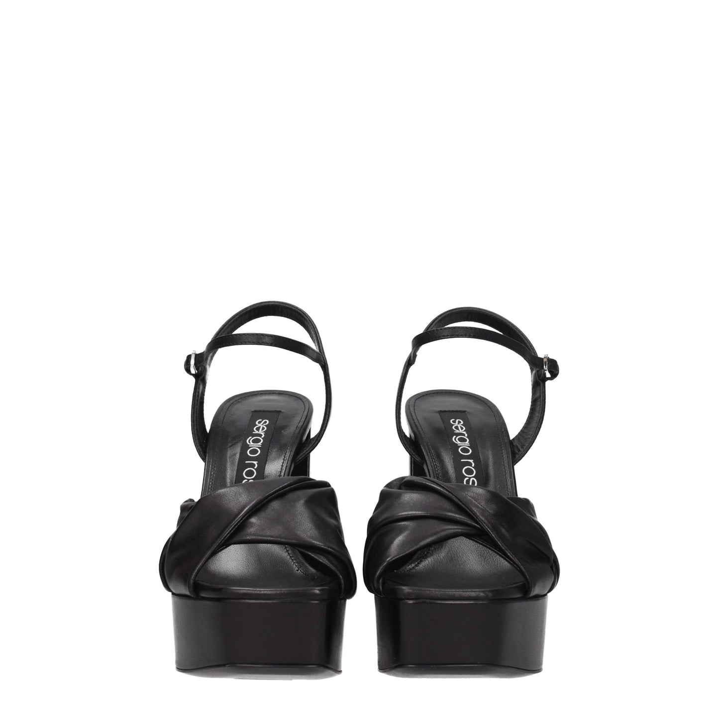 Black Leather Platforms