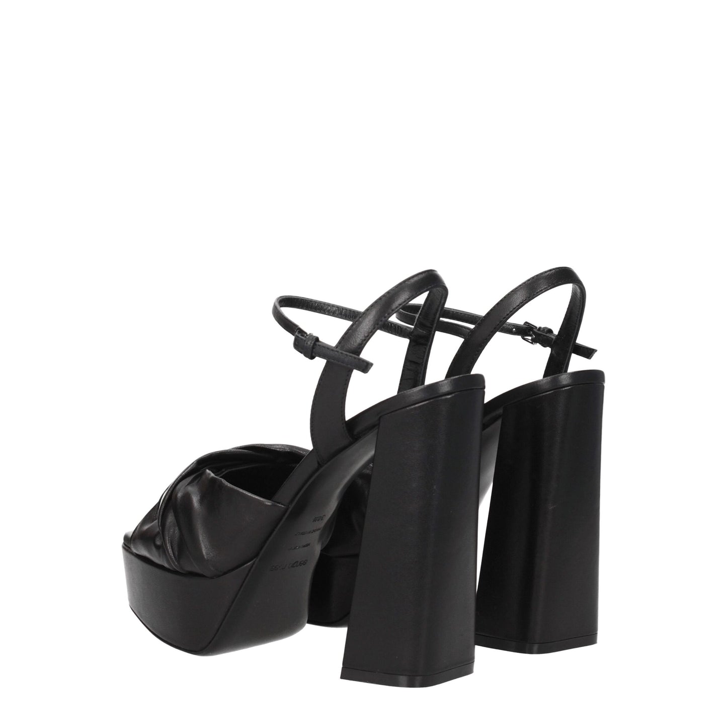 Black Leather Platforms