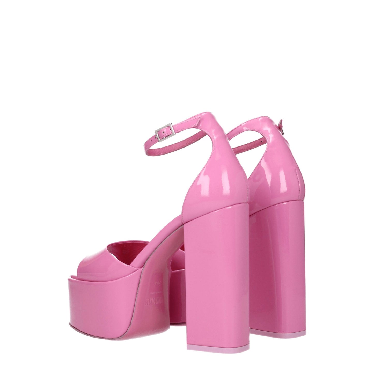 Pink Leather Platforms