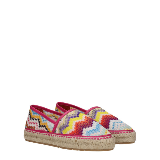 Multicolor Fabric Espadrilles