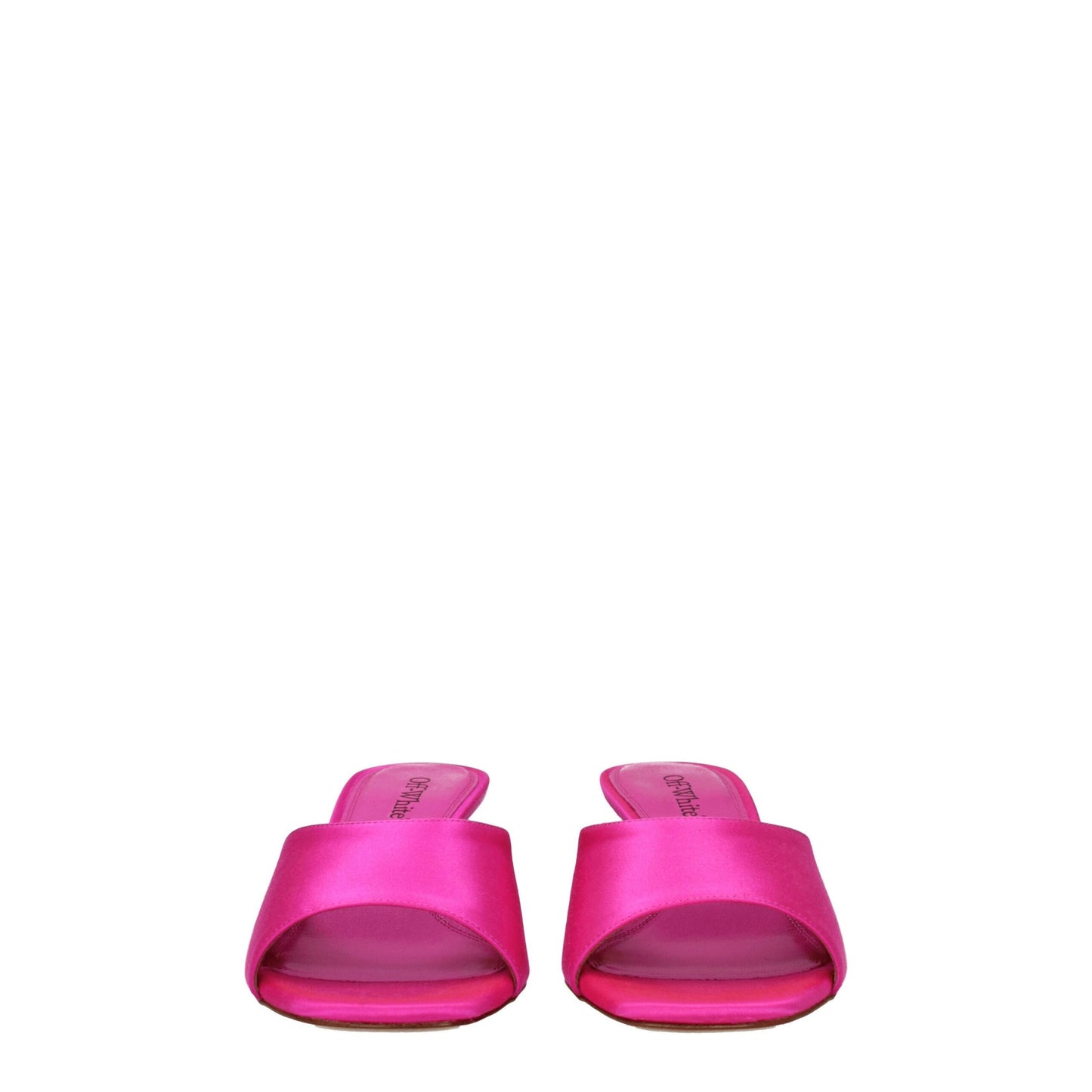 Pink Satin Stiletto Heel Sandals
