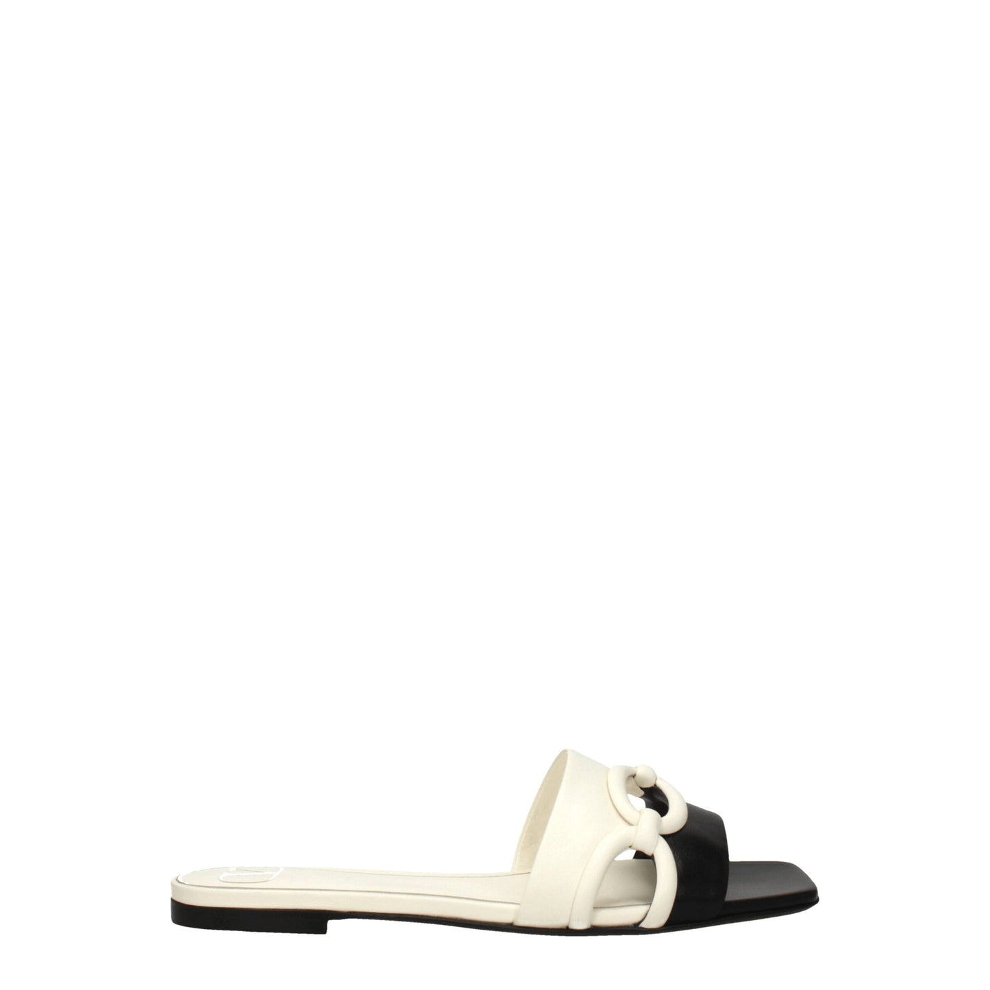Black Leather Slippers