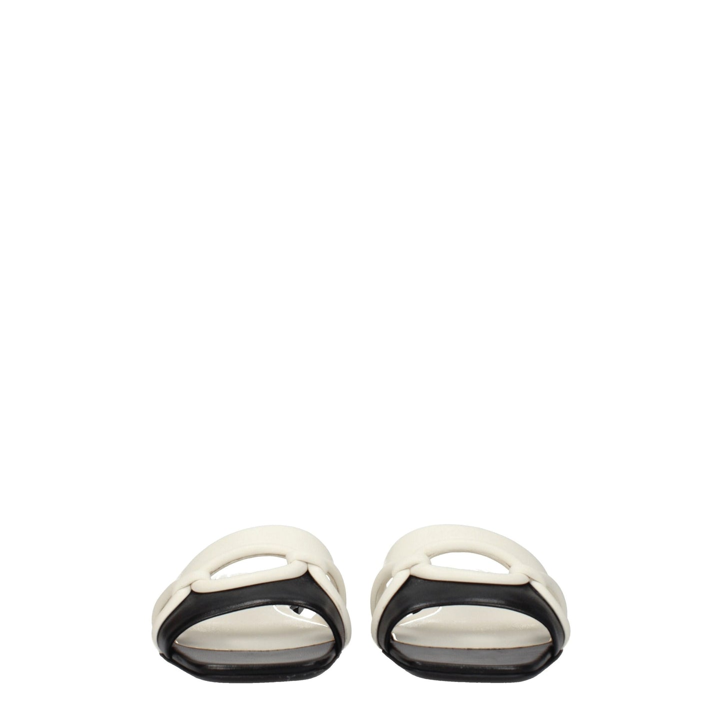 Black Leather Slippers