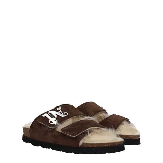 Brown Leather Slippers