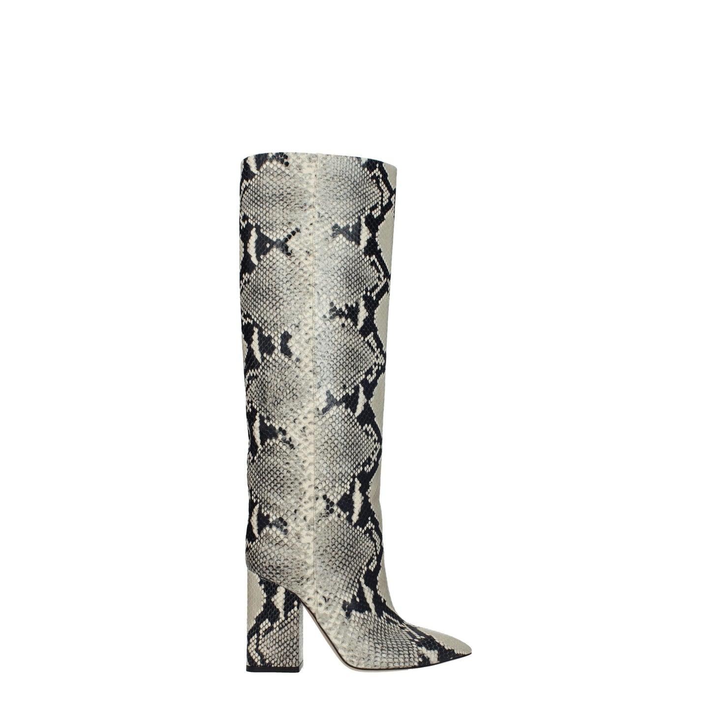 Beige Leather Over The Knee