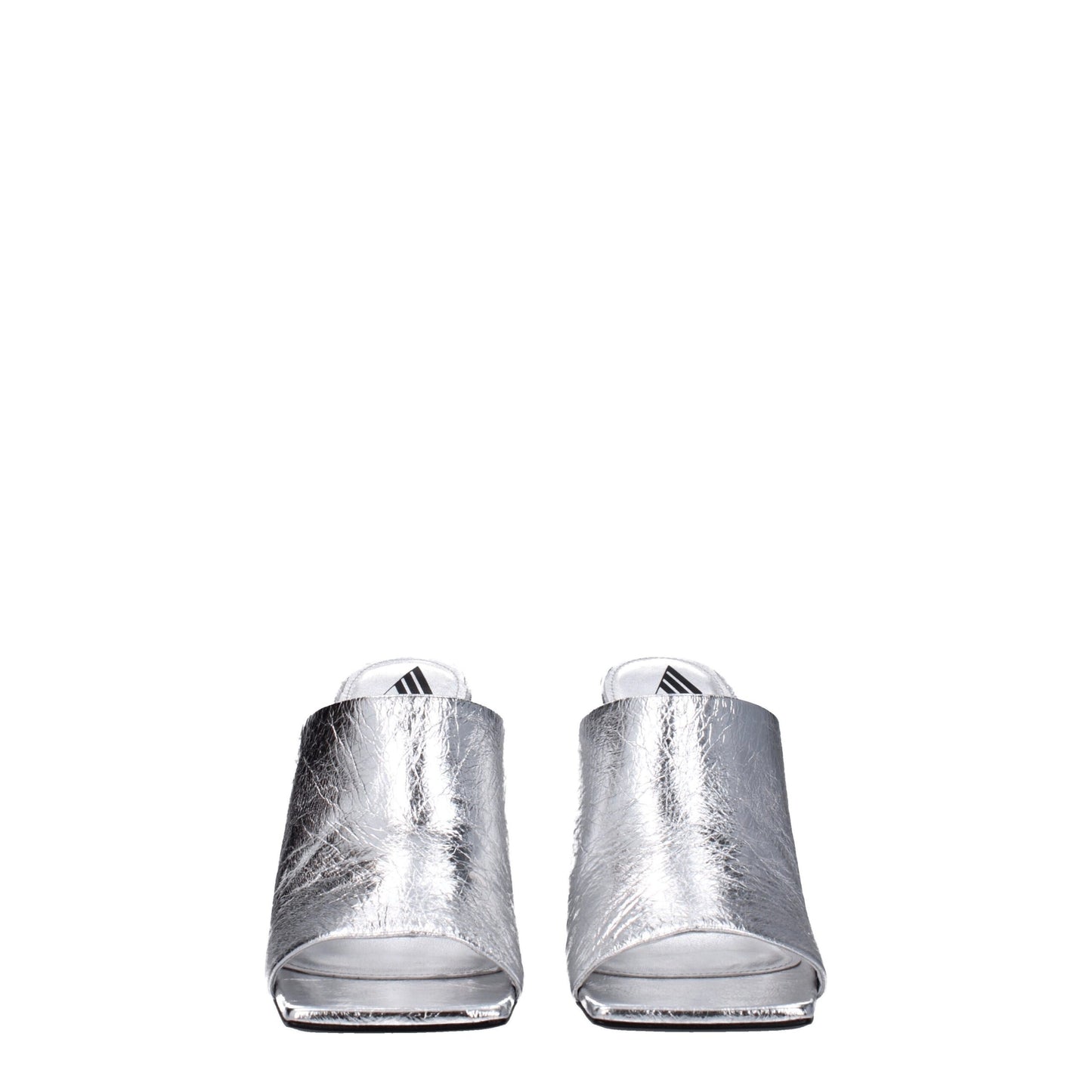 Gray Leather Platforms