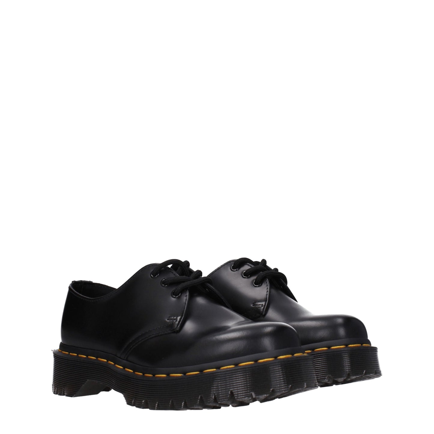 Black Leather Oxfords And Derbies