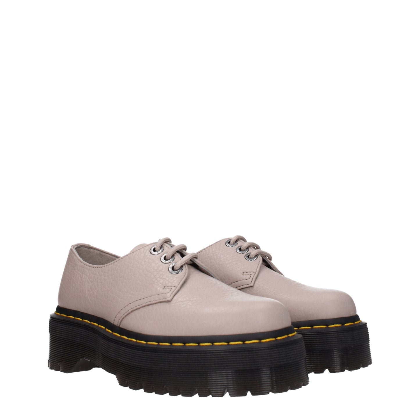 Gray Leather Oxfords And Derbies