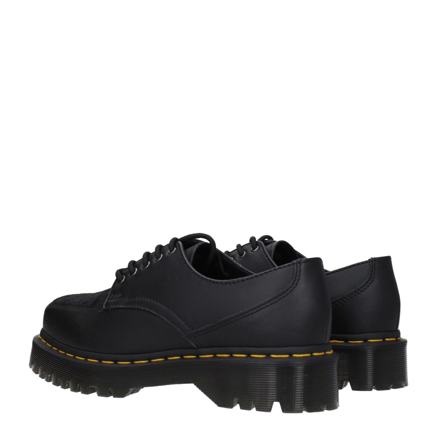 Black Leather Oxfords And Derbies