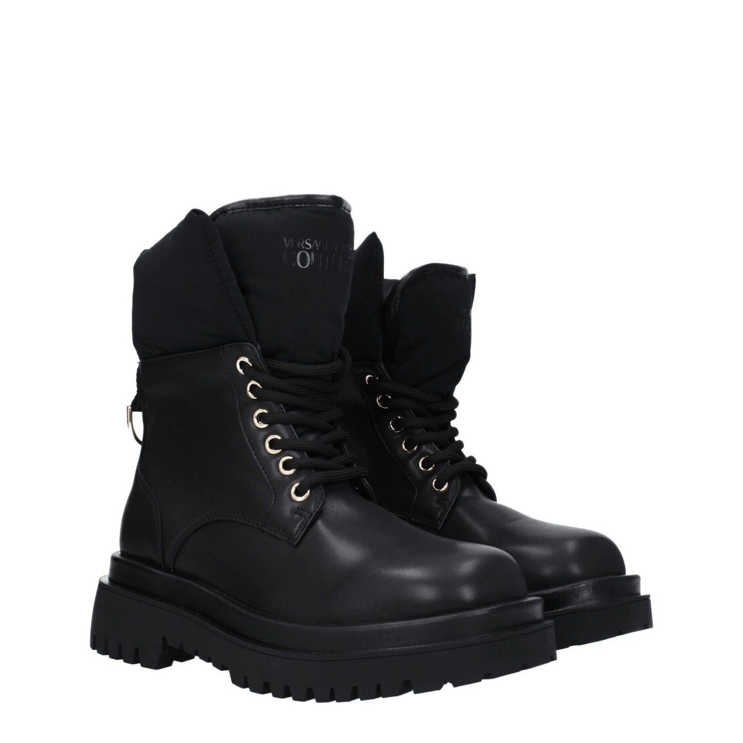 Black Polyethylene Ankle Boots