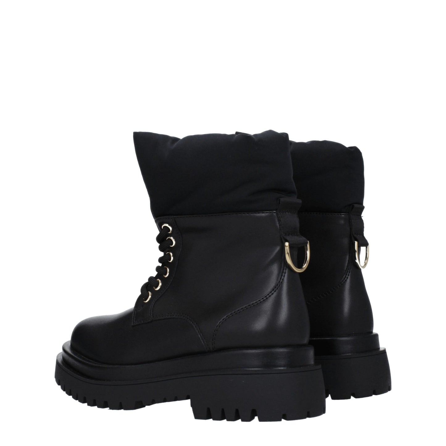 Black Polyethylene Ankle Boots