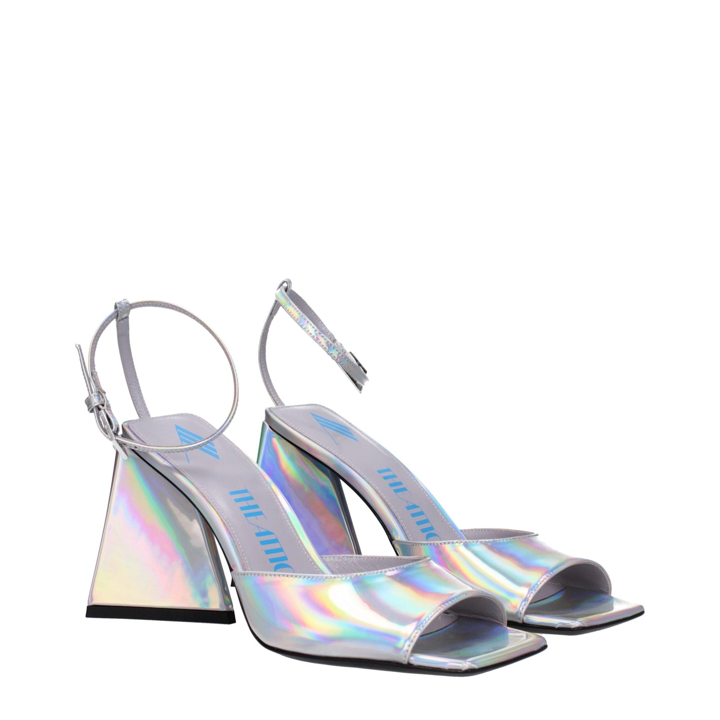 Gray Leather Platforms