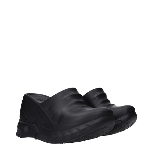 Black Cotton Slippers