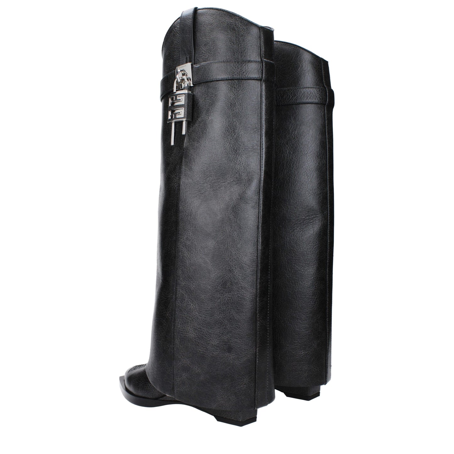 Black Leather Boot