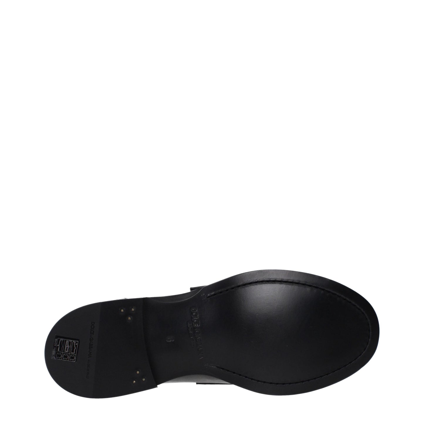 Black Leather Slip-On Loafers