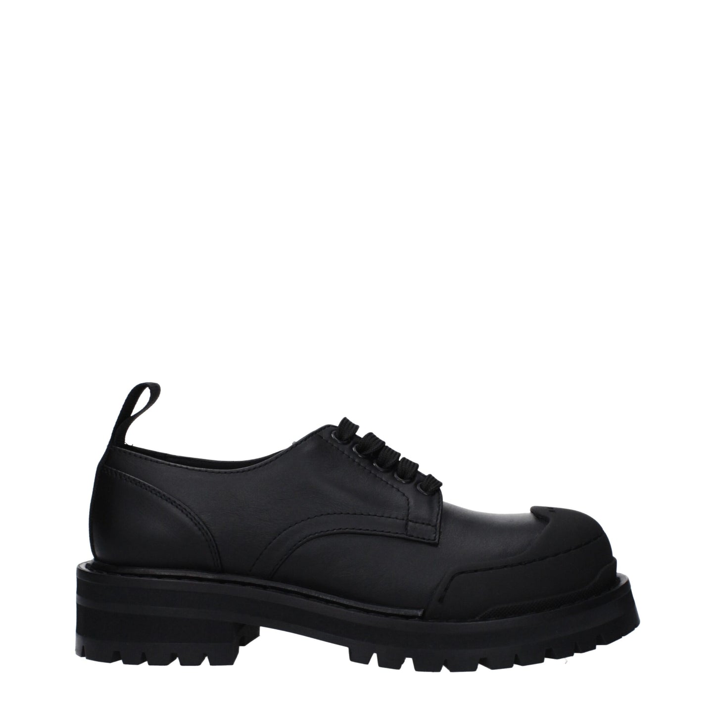 Black Leather Oxfords And Derbies