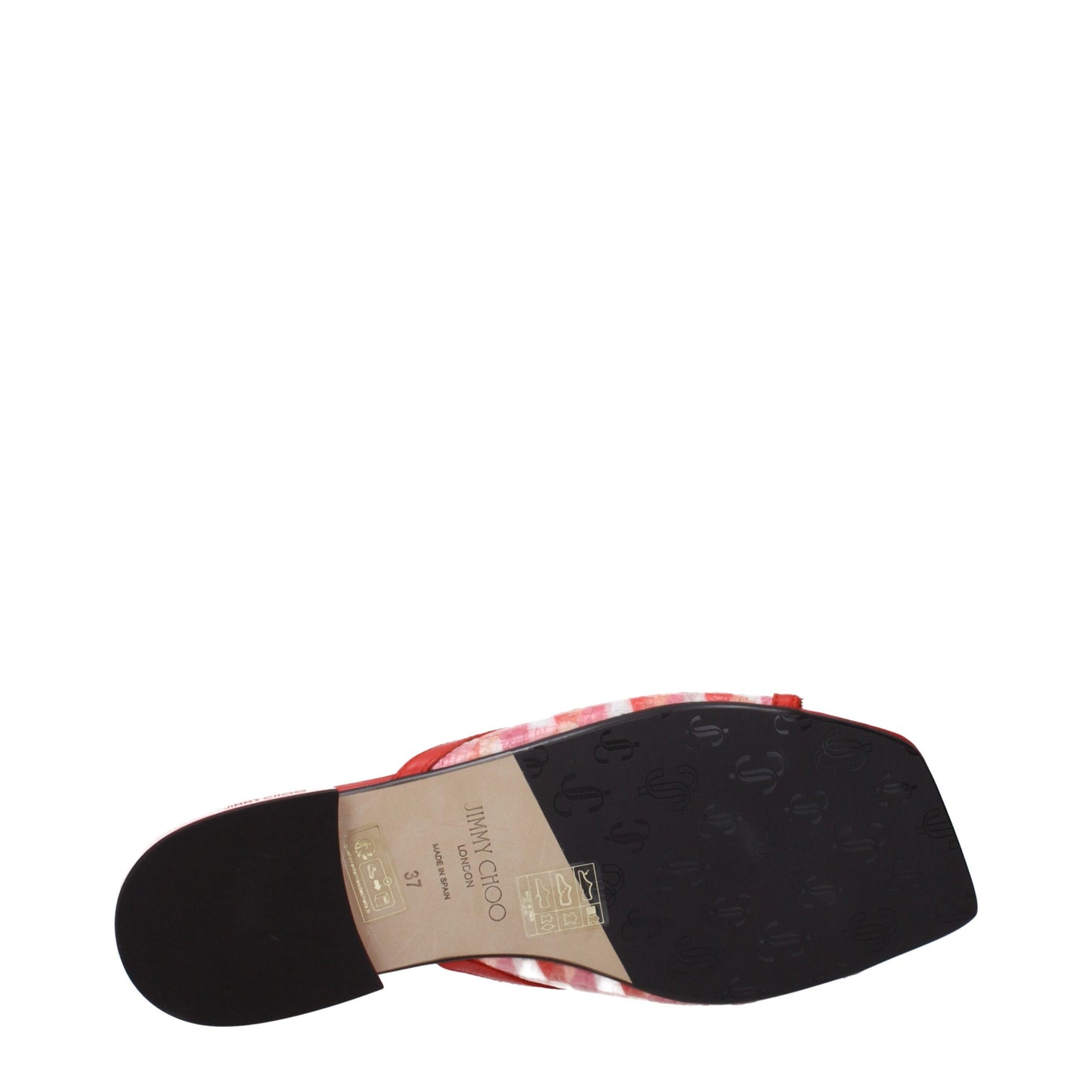 Orange Fabric Slippers