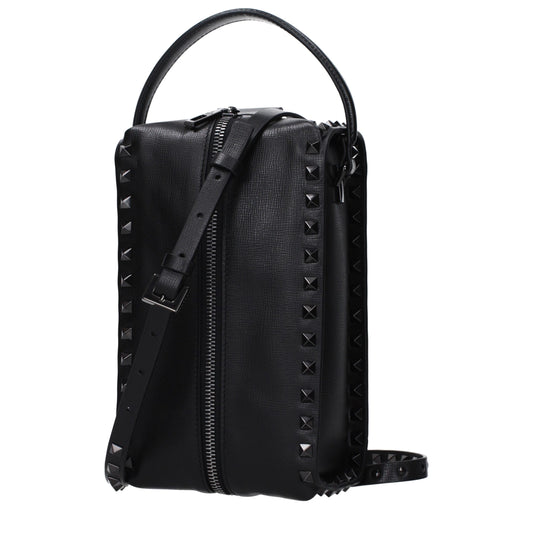 Black Leather Clutch Bag
