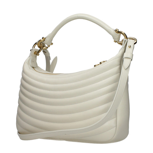 Beige Leather Handbag