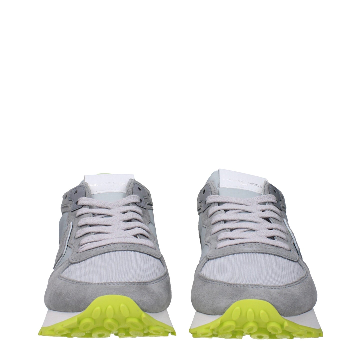Gray Fabric Athletic Sneakers