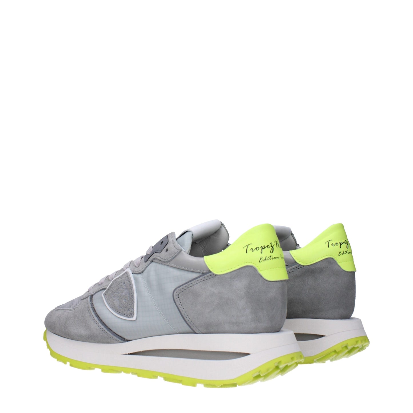 Gray Fabric Athletic Sneakers