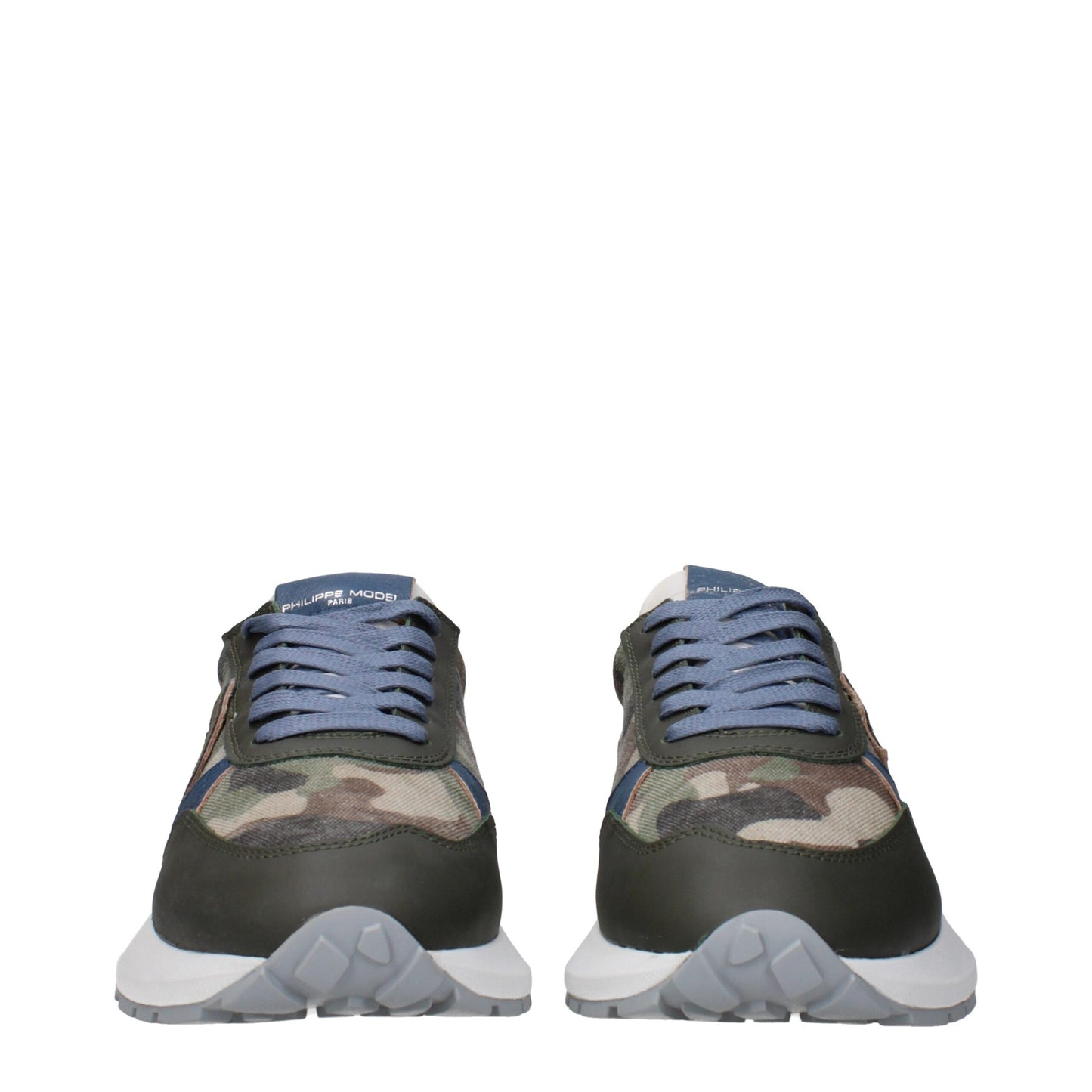 Green Fabric Athletic Sneakers