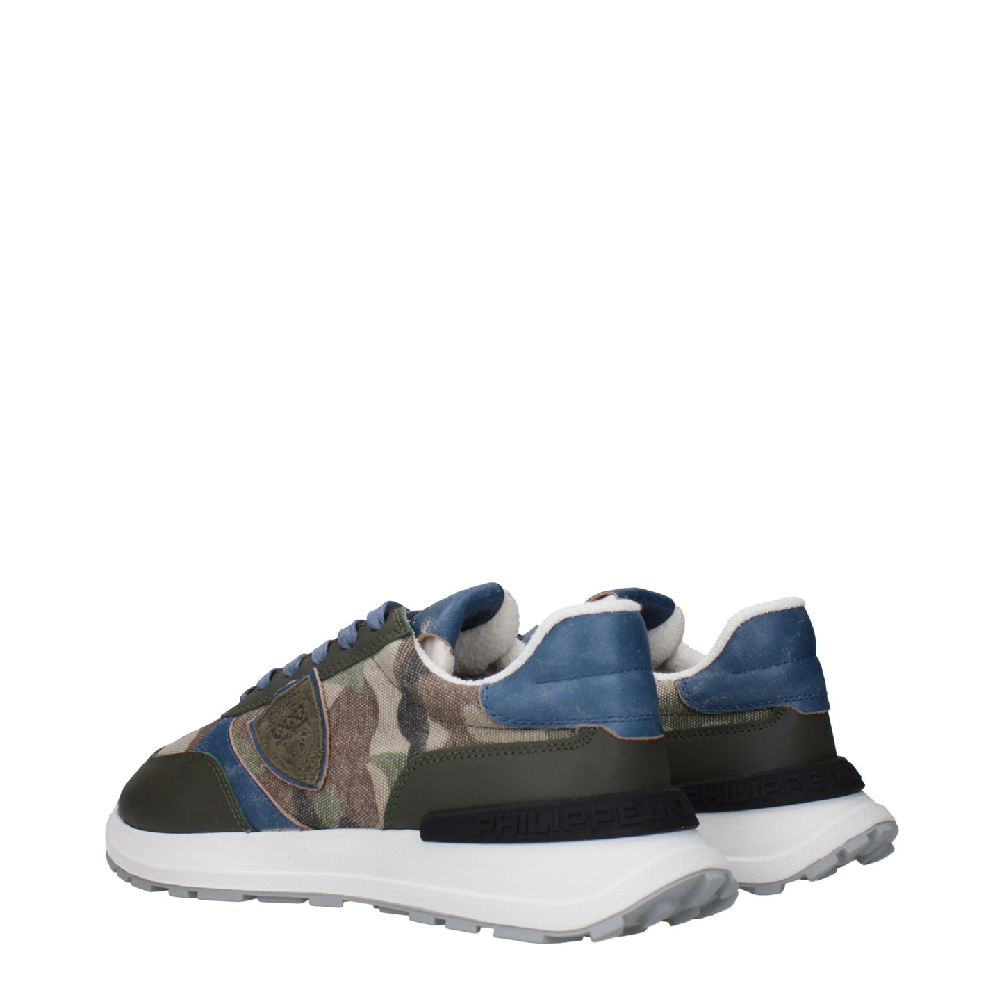 Green Fabric Athletic Sneakers